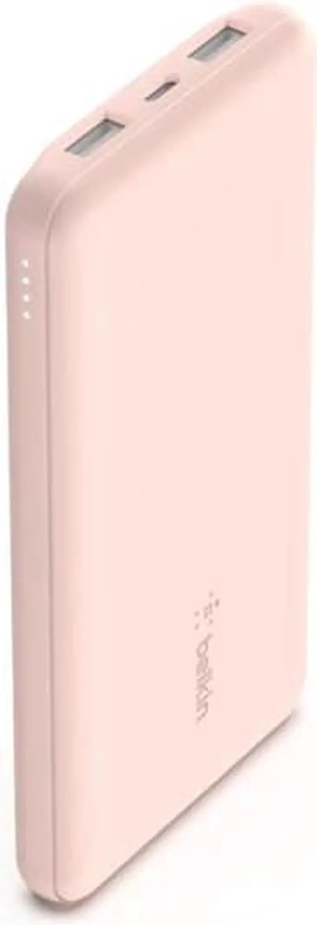 Alt view image 8 of 15 - Belkin BOOSTCHARGE 10000mAh USB-C Power Bank Rose Gold BPB011BTRG