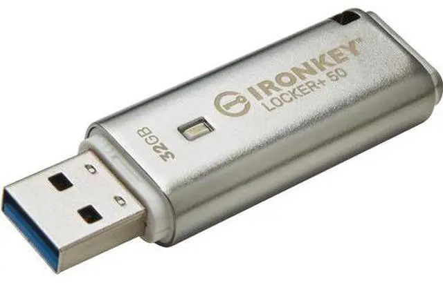 Alt view image 17 of 20 - IronKey Locker+ 50 32GB USB Flash Drive IKLP5032GB