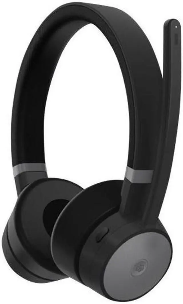 Alt view image 16 of 20 - Lenovo Go Wireless ANC Headset - Stereo - USB Type C - Wired/Wireless - Bluetooth - 98.4 ft - 32 Ohm - 20 Hz - 20 kHz - On-ear - Binaural - Ear-cup - 4.27 ft Cable - Noise Cancelling Microphone - Nois