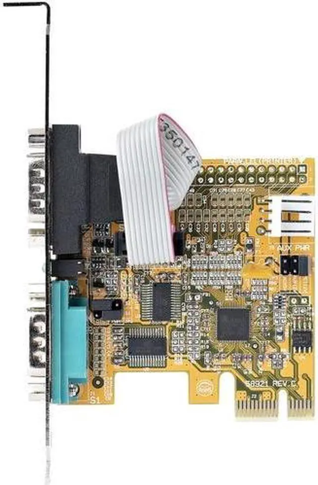 Alt view image 2 of 2 - StarTech 2-Port PCIe to RS232 DB9 Serial Card 21050PCSERIALCARD