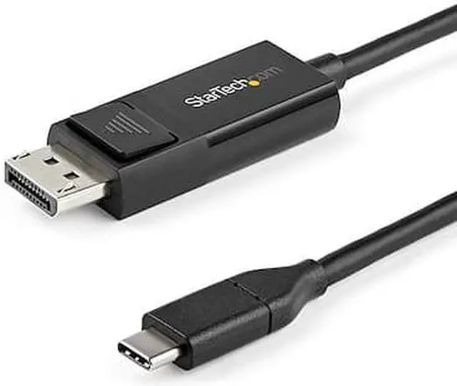 Alt view image 3 of 4 - StarTech.com 6.6 ft. (2 m) USB C to DisplayPort 1.2 Cable - Bidirectional - 4K 60Hz - Thunderbolt 3 - USB Type C Adapter Cable (CDP2DP2MBD)