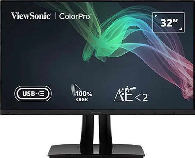 Alt view image 9 of 20 - ViewSonic VP3256-4K 32 Inch Premium IPS 4K UHD Ergonomic Monitor with Ultra-Thin Bezels, Color Accuracy, Pantone Validated, HDMI, DisplayPort and USB Type-C for Professional Home and Office