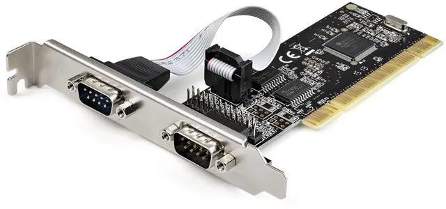 Alt view image 2 of 2 - StarTech Serial Parallel Combo Card with Dual Serial RS232 Ports (DB9) & 1x Parallel Port (DB25), PCI Adapter Expansion Card