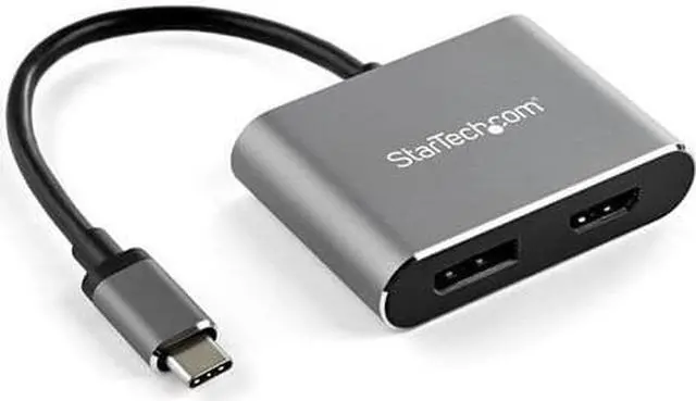 Alt view image 2 of 2 - StarTech CDP2DPHD USB-C to HDMI 2.0 or DisplayPort 1.2 Multiport Video Adapter