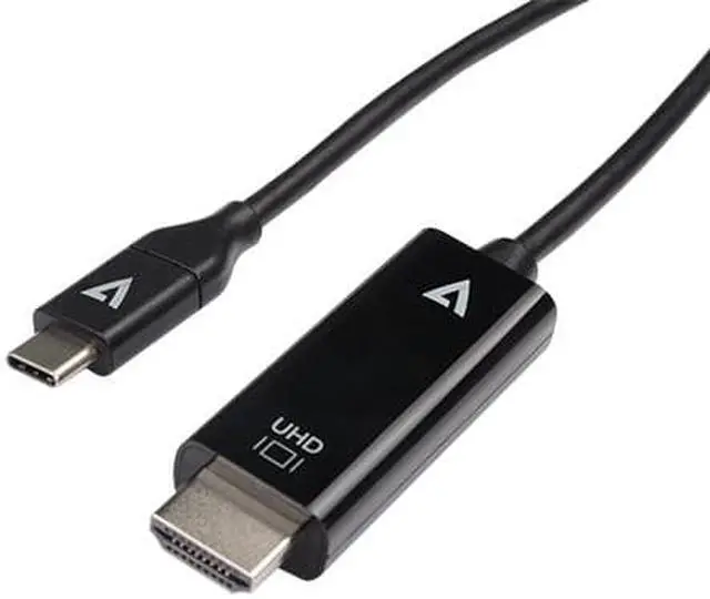 Alt view image 4 of 6 - V7 HDMI/USB-C Audio/Video Cable V7UCHDMI1M