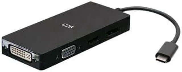 Alt view image 3 of 4 - C2G 4K USB C Multiport Video Adapter HDMI DisplayPort DVI & VGA C2G54454