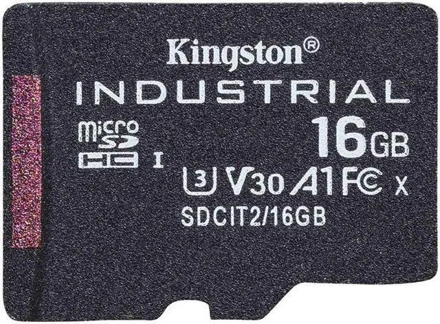 Alt view image 11 of 13 - Kingston Industrial 16 GB Class 10-UHS-I (U3) V30 microSDHC