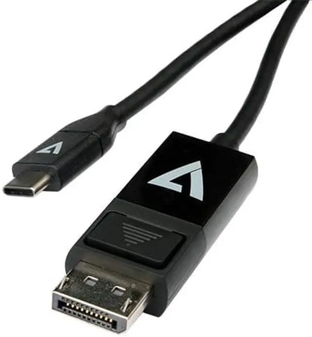Alt view image 4 of 13 - V7 DisplayPort/USB-C Audio/Video Cable V7UCDP2M