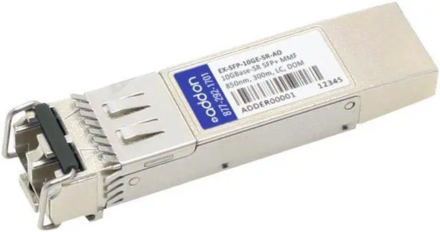 Alt view image 2 of 11 - AddOn Juniper Networks EX-SFP-10GE-SR Compatible 10GBase-SR SFP+ Transceiver (MMF, 850nm, 300m, LC, DOM)
