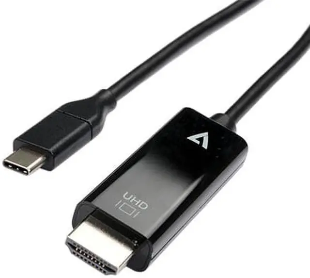 Alt view image 4 of 5 - V7 HDMI/USB-C Audio/Video Cable V7UCHDMI2M