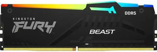 Alt view image 3 of 9 - KINGSTON 8GB 5200MT/s DDR5 CL40 DIMM FURY Beast Black RGB