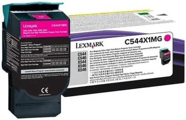 Alt view image 3 of 7 - Lexmark Lexc544X1Mg Lexmark Br X544N - 1-Xhi Rtn Prog Magenta