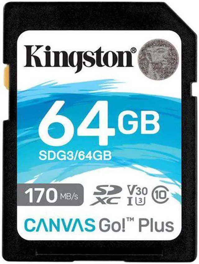 Alt view image 5 of 20 - Kingston Canvas Go! Plus 64 Gb Class 10/Uhs-I (U3) Sdxc