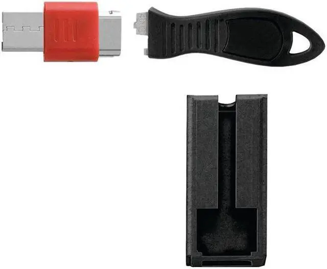 Alt view image 16 of 16 - Kensington K67915WW USB Port Lock with Square Cable Guard 10 Unit Min Ds Only