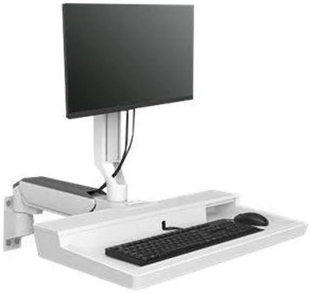 Alt view image 3 of 4 - Ergotron CareFit Mounting Arm for Monitor Mouse Keyboard White 45621251