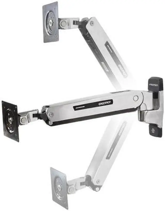 Main image of Ergotron Interactive Arm LD - Wall mount for LCD display - aluminium - polished aluminium - screen size: 42" - wall-moun