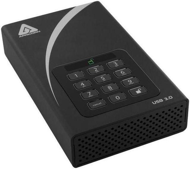 Alt view image 11 of 11 - APRICORN Aegis Padlock DT 4TB USB 3.0 External Hard Drive ADT-3PL256-4000 Black