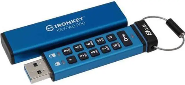 Alt view image 10 of 11 - Kingston Ironkey Keypad 200 8GB Encrypted USB