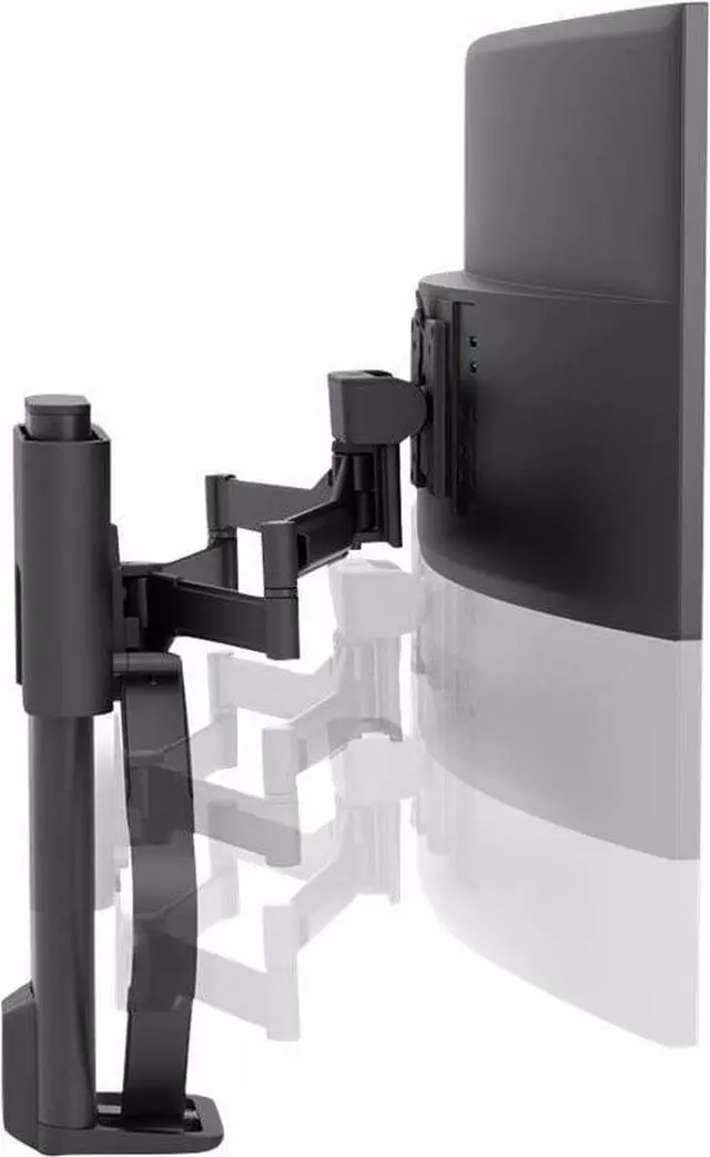 Alt view image 8 of 9 - Ergotron TRACE Desk Mount for Monitor LCD Display Matte Black 45630224