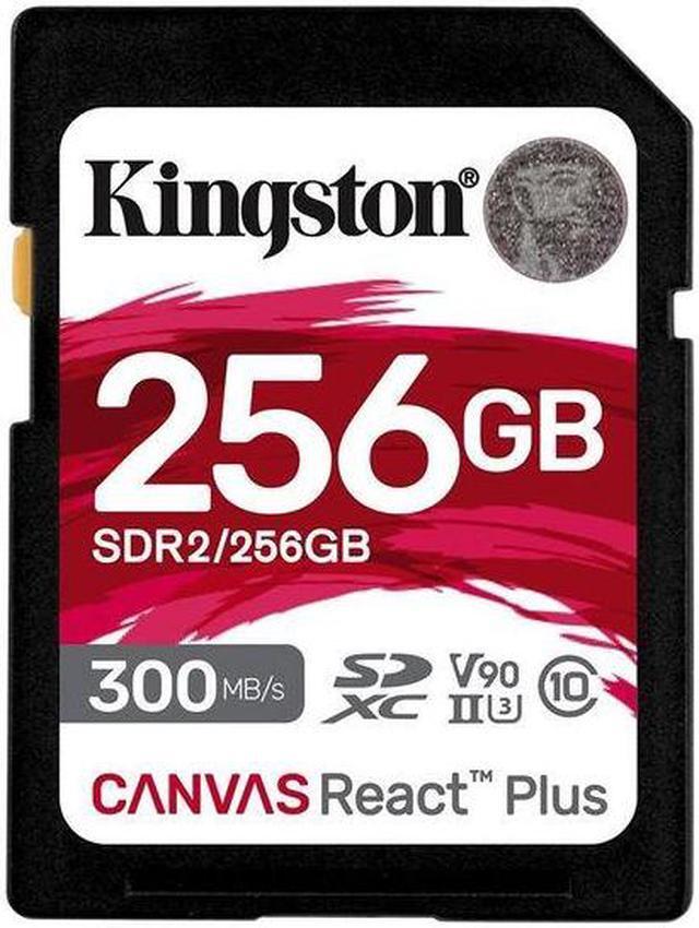Alt view image 15 of 20 - Kingston Canvas React Plus 256GB Secure Digital Extended Capacity (SDXC) Flash Card Model SDR2/256GB