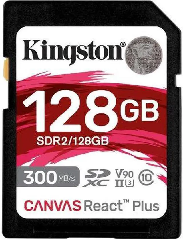 Alt view image 13 of 16 - Kingston Canvas React Plus 128GB Secure Digital Extended Capacity (SDXC) Flash Card Model SDR2/128GB