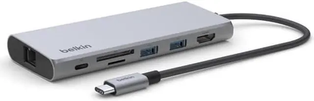 Alt view image 5 of 12 - Belkin USB-C 7-IN-1 MULTIMEDIA HUB GEN 2 Model INC009BTSGY