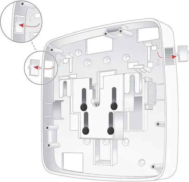 Alt view image 11 of 11 - AP-220-MNT-W3 Low Prof Secure AP Mnt Kit