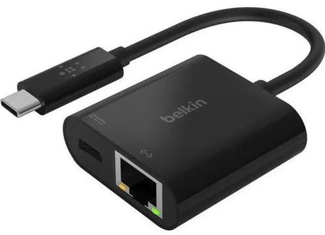 Alt view image 10 of 17 - Belkin - USB-C Network Adapter - Black (INC001BTBK)