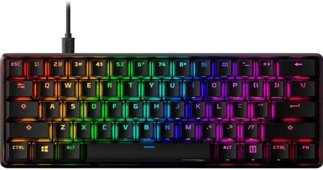 Alt view image 16 of 16 - HyperX Alloy Origins 60 RGB Mechanical Gaming Keyboard - Red Switches