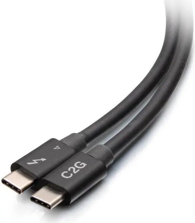 Alt view image 2 of 2 - C2G 1.5ft Thunderbolt 4 USB C Cable - USB C to USB C - 40Gbps - M/M
