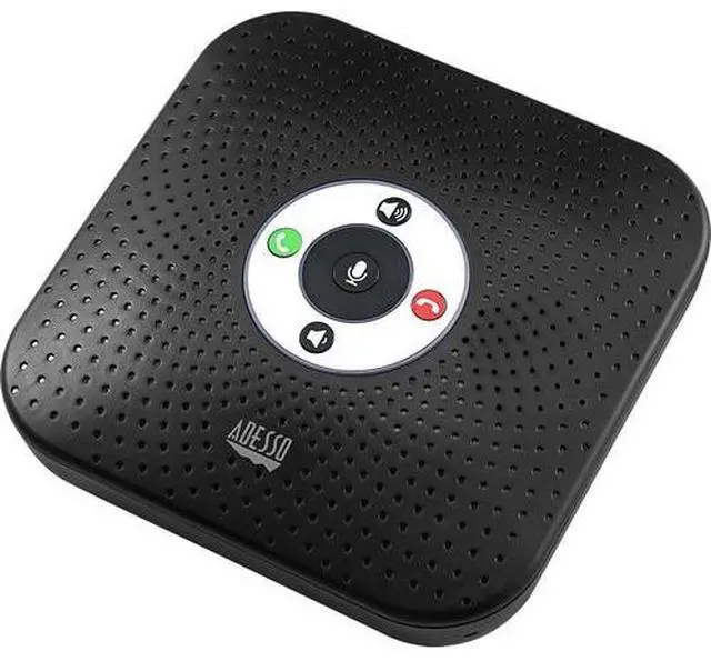 Alt view image 12 of 13 - Adesso 360° Conference Call Bluetooth/Wired Speaker with Microphone and USB 3.0 Hubs - USB - Microphone - Battery
