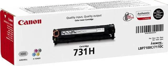 Main image of Canon 6273B002 731H High Yield Toner Cartridge Black