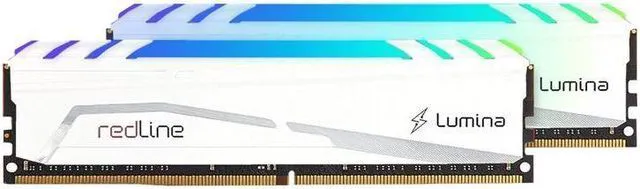 Alt view image 3 of 3 - Mushkin - 64GB 2X32GB DDR4-3200 UDIMM PC4-25600 -3200MHz- 16-18-18-38 Redline Lumina White Model MLB4C320GJJM32GX2