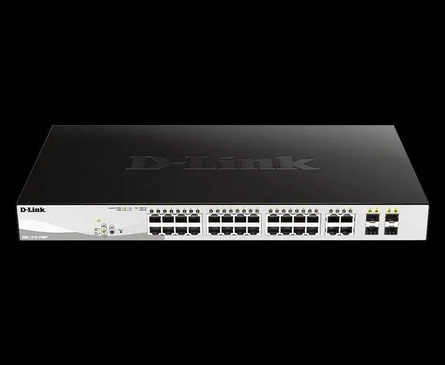 Alt view image 3 of 20 - D-Link 28-Port Layer 2 Smart Managed Gigabit Poe Switch