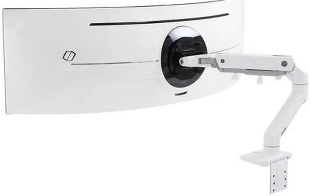 Alt view image 18 of 20 - Ergotron Mounting Arm for Monitor, Curved Screen Display, LCD Display - White