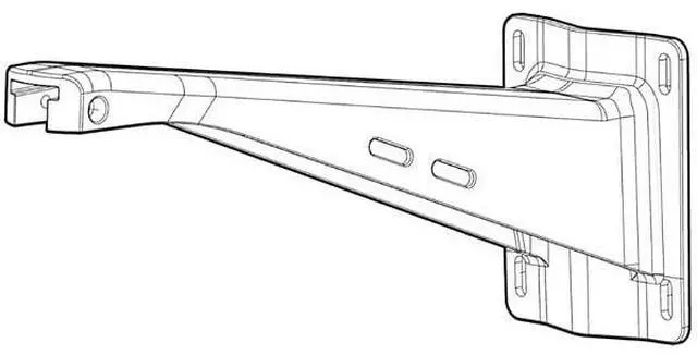 Main image of HPE Aruba Long Mount Kit v2 - Network device mounting kit - pole mountable, wall mountable - outdoor