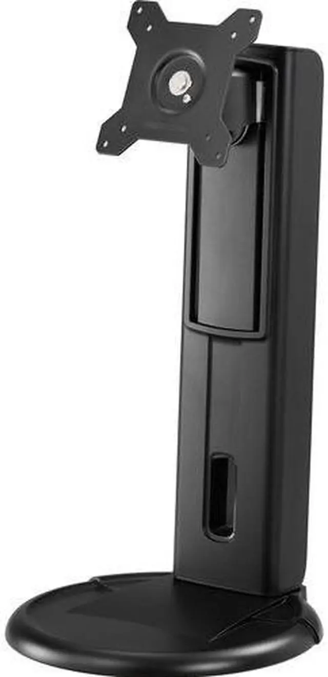 Alt view image 6 of 7 - Amer Mounts Height Adjustable Monitor Stand. Supports 24" monitors weighing up to 17.5 lbs. Industry Standard Mounting Pattern 75x75 / 100x100