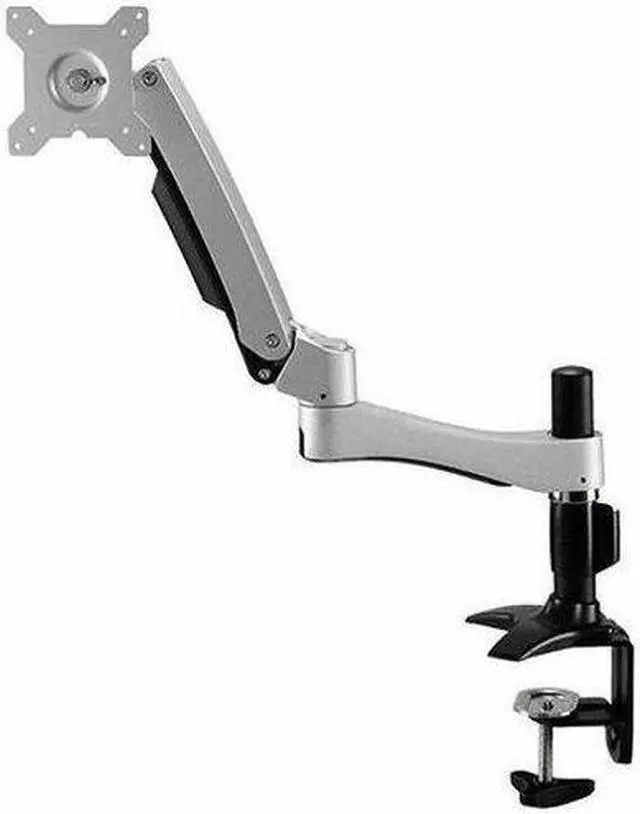 Alt view image 9 of 11 - Amer Mounts Long Articulating Monitor Arm with Clamp Base for 15"-26" Displays