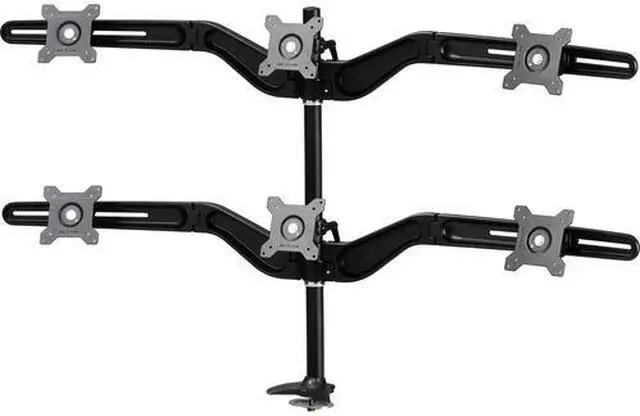 Alt view image 5 of 5 - Hex Monitor Mount Grommet Base. Supports 6 LED or LCD Monitors Supports 75mm or 100mm mounting holes