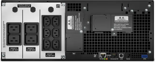 Alt view image 12 of 14 - APC Smart-UPS SRT6KRMXLI 6000 VA 6000 Watts 13 Outlets UPS