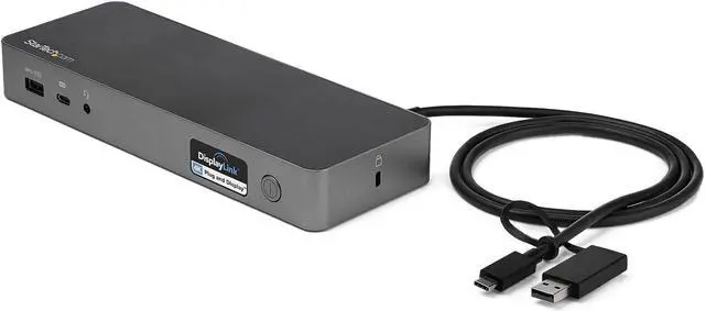 Alt view image 2 of 14 - StarTech USB C Multiport Adapter, Dual HDMI Video, 4K 60Hz, 2Pt 5Gbps USB-A Hub, 100W Power Delivery Pass-Through/GbE/SD/MicroSD, 12"/30cm Cable, Travel Dock, Laptop Docking Station