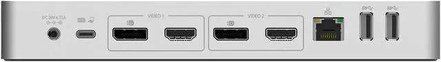 Alt view image 4 of 14 - StarTech USB C Multiport Adapter, Dual HDMI Video, 4K 60Hz, 2Pt 5Gbps USB-A Hub, 100W Power Delivery Pass-Through/GbE/SD/MicroSD, 12"/30cm Cable, Travel Dock, Laptop Docking Station