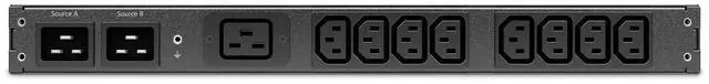 Alt view image 4 of 6 - APC NetShelter - Automatic transfer switch (rack-mountable) - AC 207-253 V - 3700 VA - 1-phase - USB, Ethernet 10/100/10