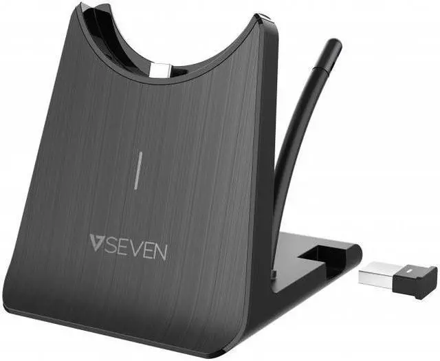 Alt view image 18 of 20 - V7 Wireless Mono Headset On Ear Gray/Black (HB605M)