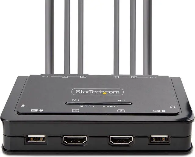 Alt view image 3 of 5 - 2-PORT COMPACT 4K KVM SWITCH