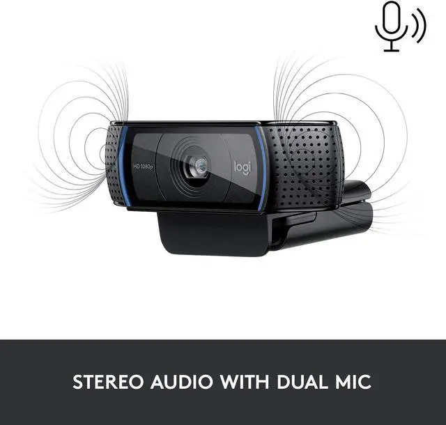 Alt view image 11 of 11 - Logitech C920 Webcam, 15MP, HD 1080P, Mic, HD Video Calling, Auto light correction