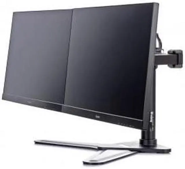 Alt view image 6 of 6 - Iiyama DS1002D-B1 - Stand for 2 monitors (adjustable arm) - black - screen size: 10"-30" - desktop stand - for ProLite E