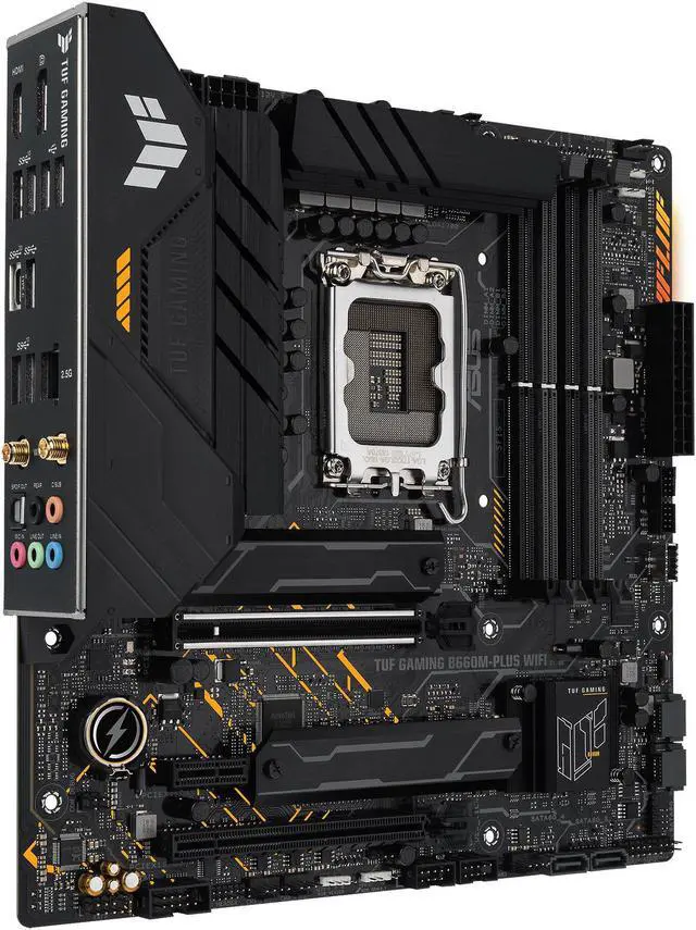 Alt view image 3 of 5 - ASUS TUF Gaming B660M-PLUS WIFI Intel LGA 1700 Micro ATX DDR5 Motherboard