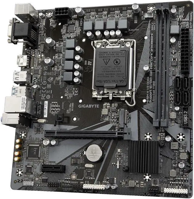 Alt view image 6 of 7 - GIGABYTE H610M H V2 DDR4 motherboard (LGA1700) Supports 13th Generation Intel® Core Processors and 12th Generation Intel® Core, Pentium® Gold and Celeron® Processors*