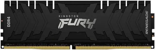 Alt view image 14 of 14 - Kingston FURY Renegade 64GB (2 x 32GB) 288-pin DIMM DDR4 3200 MHz CL16 Black Memory (KF432C16RBK2/64)